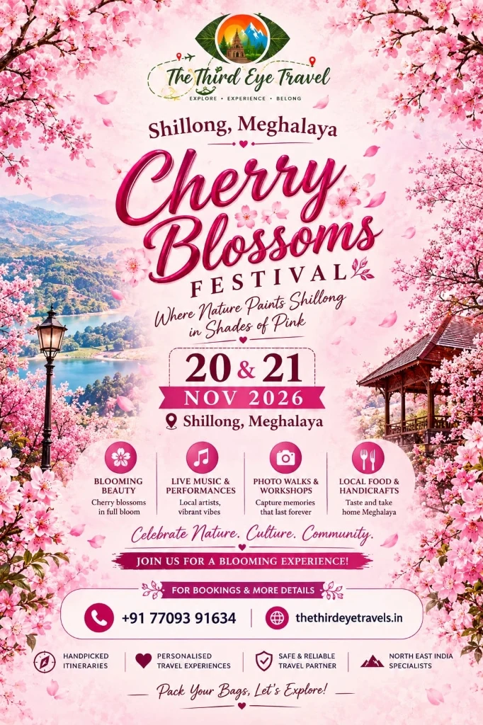 Shillong Cherry Blossom Festival 2026 official poster