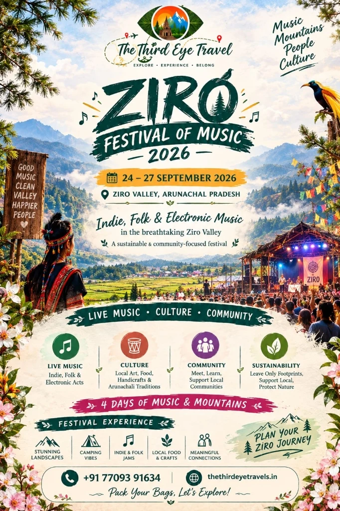 Ziro Festival of Music 2026 Arunachal Pradesh official poster